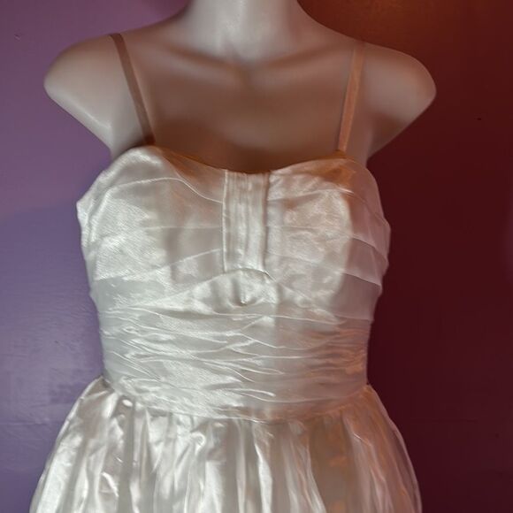 "Morgan & Co. White Cocktail Party Dress Women's Size 7/8 Elegant Formal - Picture 2 of 5